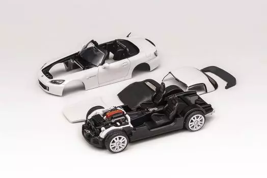MOTORHELIX Honda S2000 Mini Car Grand Prix Белый RHD Магнитная серия M65101 1/64 (АП2) белый
