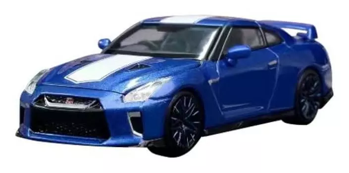MOTORHELIX Nissan 50th Anniversary Wangan Blue Завершенный продукт 1/64 GT-R (Р35)