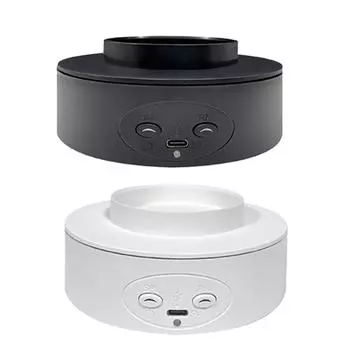 Моторизованный вращающийся стенд для демонстрации товаров Держатель для беззвучного режима Вращающийся поворотный стол для поделок Видео-шоу в прямом эфире Прямые трансляции Шар для демонстрации товаров белый