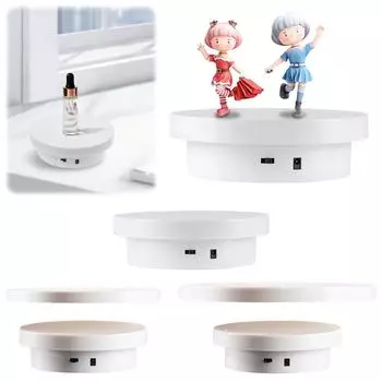 Моторизованный вращающийся стенд с электроприводом, автоматическая вращающаяся платформа, держатель для показа фотографий и ювелирных изделий в формате 3D