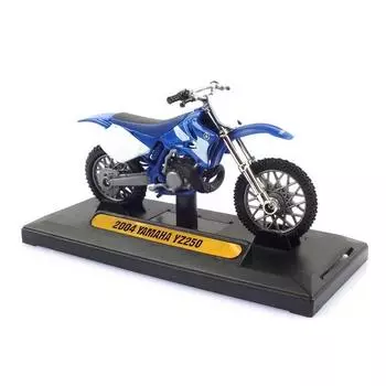 МОТОРМАКС 1:18 Реплика мотоцикла Yamaha YZ250, модель MTX057055BL, синий, популярные корейские игрушки, популярные корейские игрушки