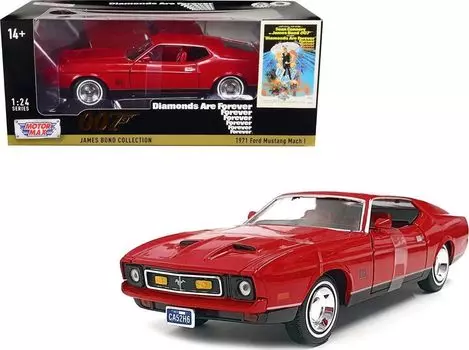 MOTORMAX 007 Bond Car Mini Car Ford Mustang USA MUSTANG Mach 1 1971 Фильм 007 Бриллианты навсегда 1/24 [Предмет] синий