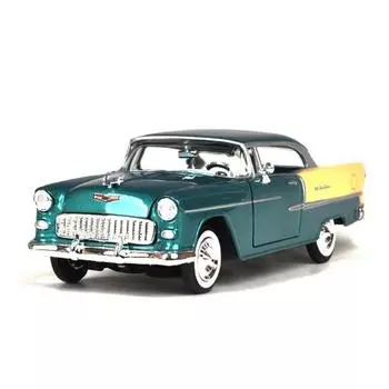 Motormax 1/24 1955 Chevrolet Bel Air, литой под давлением, зеленый, популярные корейские игрушки, популярные корейские игрушки