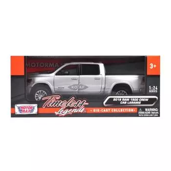 Мотормакс 1:24 2019 Dodge Ram 1500 Crew Cab Laramie 79357 21,5 х 7,5 х 7,2 см, разные цвета, популярные корейские игрушки, популярные корейские игрушки