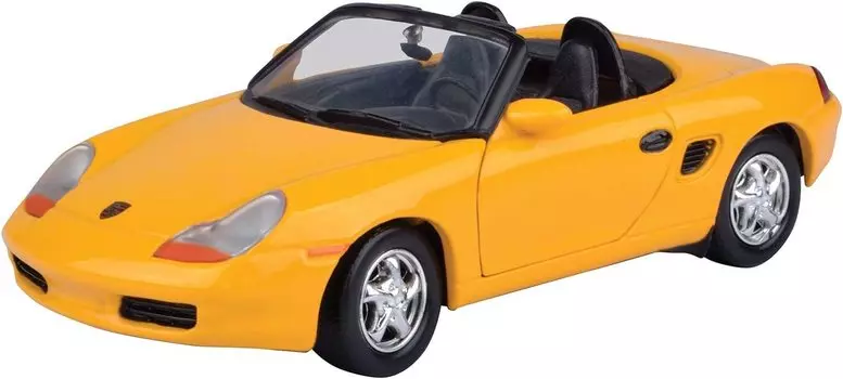 MOTORMAX Porsche Boxster 986 Мини-автомобиль BOXSTER Кабриолет Кабриолет 1/24 (желтый) [Элемент] жёлтый