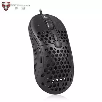 Motospeed Darmoshark GN1 Беспроводная проводная игровая мышь N1 PMW3389 16KDPI Регулируемая полая конструкция с 8 клавишами для компьютера, ноутбука