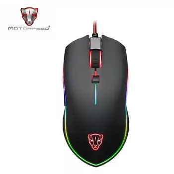 Motospeed V40 Программируемая игровая геймерская мышь с разрешением 4000 точек на дюйм USB Компьютер Ноутбук ПК Wried Оптическая мышь с подсветкой Дыхание светодиодная для ПК