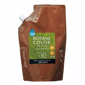 Motto Botanical Color Shampoo 500ml Refill, Black, чёрный