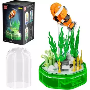Mould King 10102 Sea Creature Collections Clownfish Building Sets with Seaweed Starfish Christmas Decoration Gift 10102