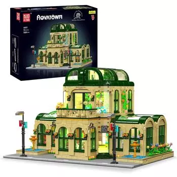 Mould King 16057 Streetview Building Block The MOC Dome Bontanical Garden Model Assebly Brick Toys Set Kids Christmas Gift 16057