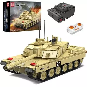 Mould King 20037 Challenger-2 Main Battle Tank Building Block Kits, MOC Building Blocks Set To Build, Gift for Kids Age 8+ 20037