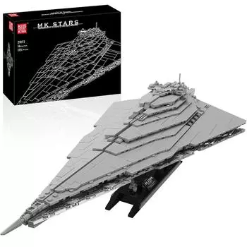 MOULD KING 21072 Строительный блок MOC Resurgent Модель звездолета в сборе Star Fighter Toys Кирпич Детский рождественский подарок