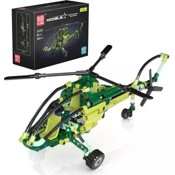 Mould King 24052 Строительные наборы Мини-вертолеты в военном стиле 24052