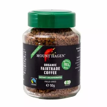 Mount Hagen Organic Fair Trade Decaffeinated Instant Coffee 50g