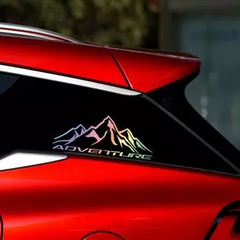 Горный авантюрист светоотражающие наклейки на автомобиль грузовик автомобильная наклейка забавное виниловое украшение для автомобиля мотоцикл путешествия по пересеченной местности разноцветный