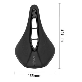 Mountain bike Luo Mo steel bow seat cushion breathable comfortable seat cushion hollow saddle road bike 155MM M чёрный