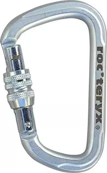 Mountain Climbing Carabiner Steel D Screw Silver RTF249LKN roc teryx