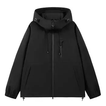 Горная куртка, ветрозащитная и теплая одежда для пар, куртка для активного отдыха на весну и осень, куртка для альпинизма с капюшоном S