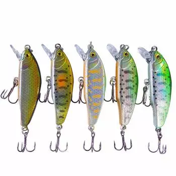 Mountain stream trout lure heavy sinking minnow D flat 44mm 4g model with tungsten For contact insight with mountain Set package 01 of built-in
