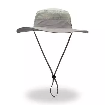 Mountaineering Hiking Fishing Wide Brim Protective Women Breathable Outdoor Light gray All yards