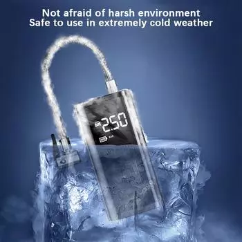 Mounted Motorcycle Bicycle Ball Wireless Tire Inflatable Pump Car Electrical Air Pump Inflator Compressor Portable LCD Display