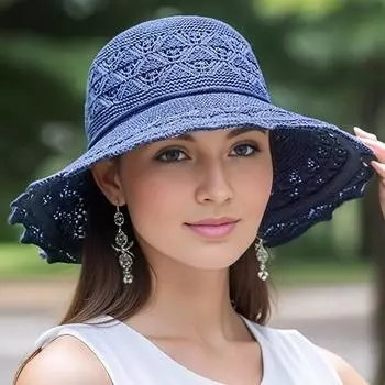 Моющаяся дышащая складная шляпа, женская модная полая шляпа от солнца с большими полями пляжная шляпа кофейный