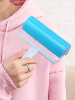 Моющаяся липкая щетка для волос, роликовая щетка для одежды, липкое средство для удаления волос, многофункциональное, большого размера с крышкой, удаление волос