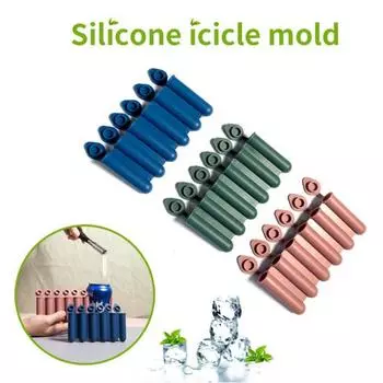 Моющаяся машина для изготовления палочек для льда, пылезащитная крышка, легкие напитки, силиконовая форма для кубиков льда темно-синий