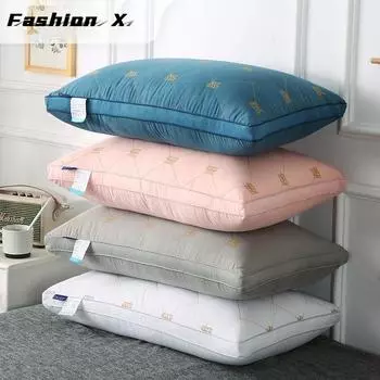 Моющаяся низкая подушка Подушка для отеля Подушка для защиты шеи Бытовая подушка для взрослых Четыре сезона Подушка в одной упаковке Подушка для домашнего текстиля Подушка из пены с эффектом памяти 74 cm*48 cm
