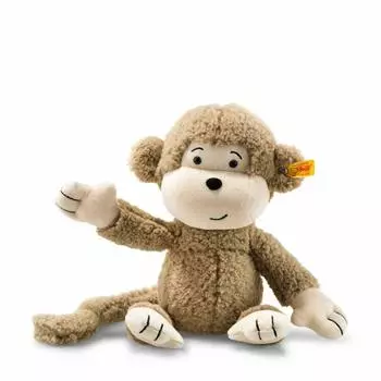 Моющаяся обезьянка Steiff Soft Cuddly Friends, 30 см, EAN 060304, Брауни - -