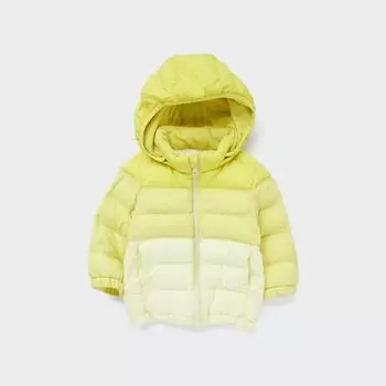 Моющаяся парка на молнии UNIQLO BT PUFFTECH (Цветной блок)