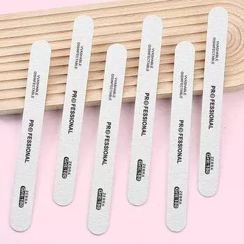 Моющаяся пилка для ногтей серая прямая сменная двухсторонняя профессиональная наждачная бумага шлифовальные полировальные инструменты A3