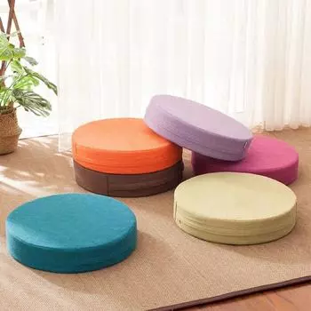 Моющаяся подушка для медитации в гостиной, диване, кровати, балконе, на полу, подушка для йоги, коврик для сидения синий