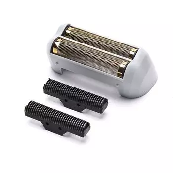Моющаяся сменная бритвенная головка в стиле ретро с двойной сеткой для Andis 17170/17205 серебряный