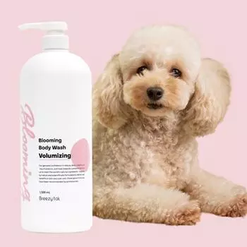 Моющее средство для объема тела Bridgetail Dog Blooming с ароматом трав и мускуса, 1500 мл, 1 шт, корейский шампунь для домашних животных