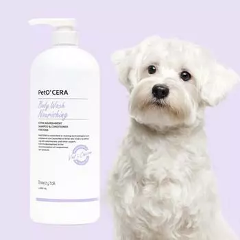 Моющее средство для тела Bridgetail Dog Petocera Nourishing Lovely Blossom Fragrance, 1500 мл, 1 шт, Корейский шампунь для домашних животных