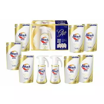 [моющее средство в подарок] Attack Zero One Hand Push 400 г x 2 бутылки сменный блок 360 г x 7 пакетов антибактериальный + плюс предотвращает запах высыхания в помещении в течение 24 часов