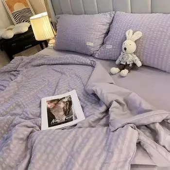 Моющееся тонкое одеяло на весну и лето, легкое одеяло с кондиционером, покрывало размера King Queen, одеяло для двуспальной кровати 150x200cm-quilt