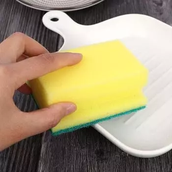 Моющие принадлежности Щетка 5 шт. Волшебная губка для посуды Губка для мытья посуды Гаджет для кухни Инструменты для уборки жёлтый/зелёный