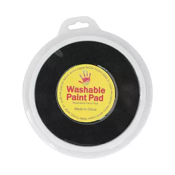 Моющиеся круглые подушечки для чернил для поделок, детские подушечки для граффити, отпечатки пальцев, штамп для дерева и ткани чёрный