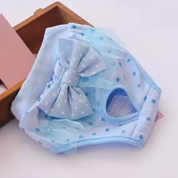 Моющиеся подгузники для собак из прочных дышащих физиологических подгузников, подгузники премиум-класса для сук, удобные и стильные накидки для собак, подгузники премиум-класса для собак L синий