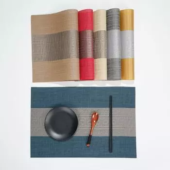 Моющиеся подставки из ПВХ для обеденного стола, нескользящие подставки для столовых приборов, набор кухонных принадлежностей, подставки под чашки, подставки под вино, набор подставок 45 30cm