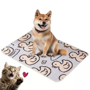 Моющиеся простыни для домашних животных, быстросохнущий коврик для мочи, набор из 2 штук для собак и прочный полиэстеровый коврик-подложка для туалета для машинной стирки, 2 шт. - для кошек, нескользящий, водонепроницаемый,