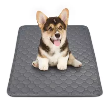 Моющиеся простыни для домашних животных Pet Pee для кошек и быстропротекающих животных 45 см x набор серых ковриков, коврик, для собак, впитывающий, высыхающий, водонепроницаемый, гибкий, нескользящий, многоразовый, 60 см, серый