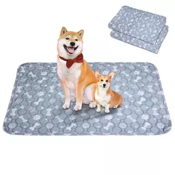 Моющиеся простыни для домашних животных Toyuxe Pet Sheets Стирающиеся простыни для собак, набор из 2 штук Широкие простыни для мочеиспускания для домашних животных Дезодорирующие простыни для домашних животных Стирающиеся целиком Стирающиеся
