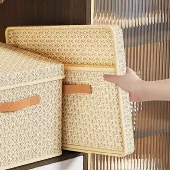 Моющиеся ящики для хранения в шкафу, экономящие место, корзина для белья, ящик для хранения одежды и одеял для дома M