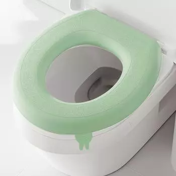 Моющийся чехол на сиденье унитаза, водостойкая наклейка, пенопластовая крышка для унитаза, портативный силиконовый чехол для унитаза, аксессуары для ванной комнаты фиолетовый