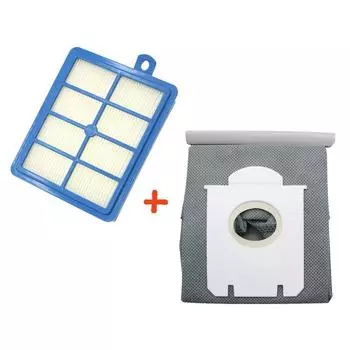 Моющийся H12 H13 пылевой фильтр Hepa + высококачественные мешки для пылесоса, подходящие для Philips Electrolux