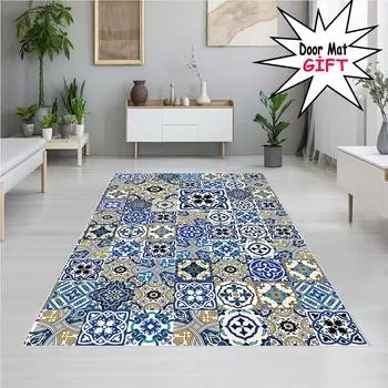 Моющийся ковер с принтом Rovigo Home RVG1878-SD166