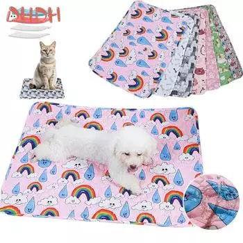 Моющийся коврик для мочи домашних животных, подгузник для домашних животных, многоразовые коврики для собак, моющийся коврик для дрессировки собак, чехол для коврика для домашних животных на все времена года 40X30cm